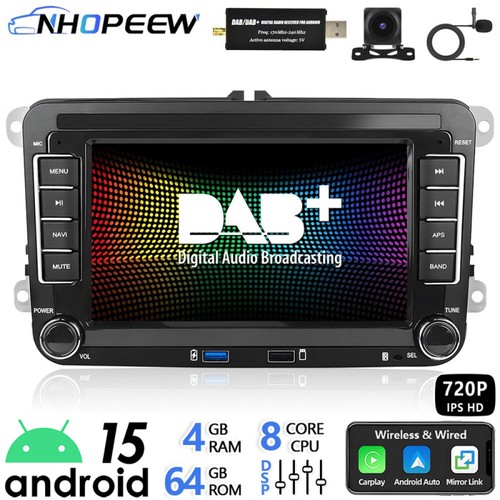 Radio dab android15 - gps, navi
