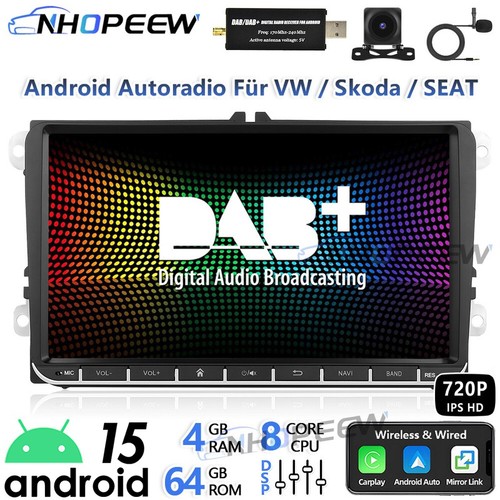 Radio android carplay dab - 9", dab+